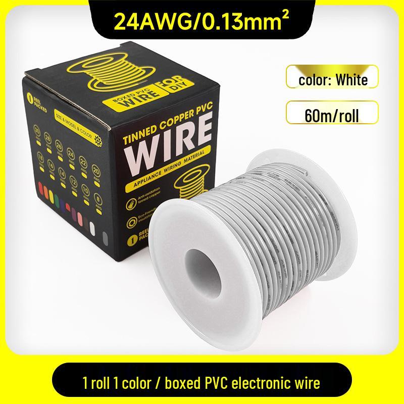 1007 PVC Electronic Wire 16AWG-30AWG Tinned Copper, Flying Lead Aviation Wire