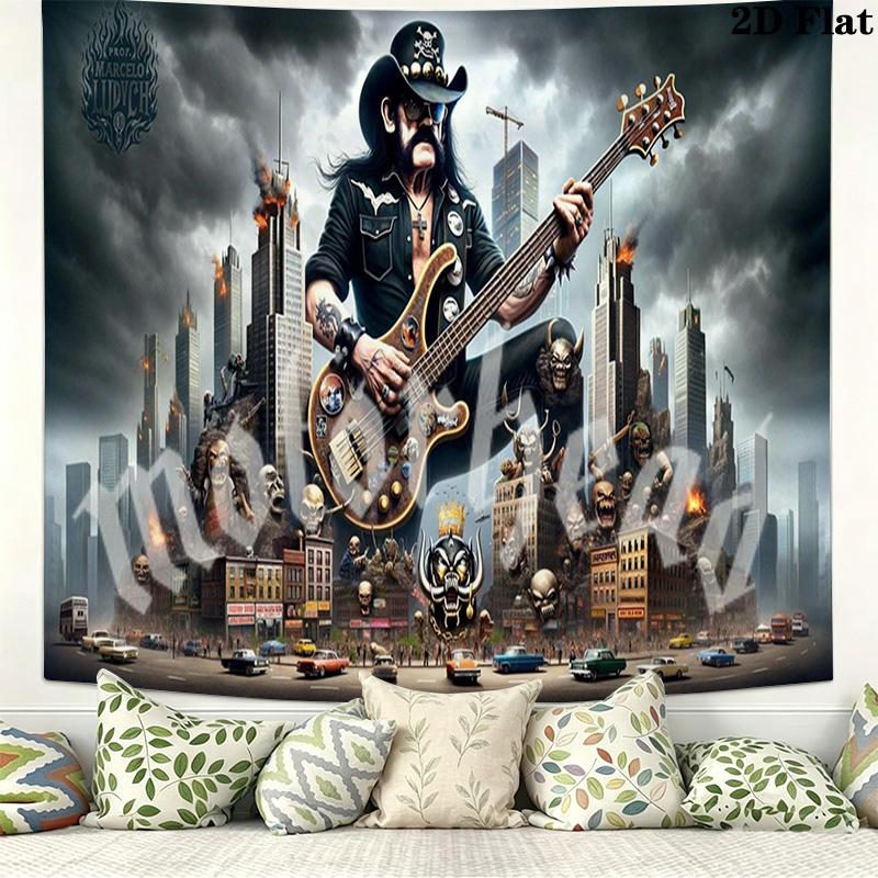 Motörhead Wall Tapestry Aesthetic Wall Hanging Printed Fabric Blanket Decorative Tapestries for Bedroom Living Room Home Decor