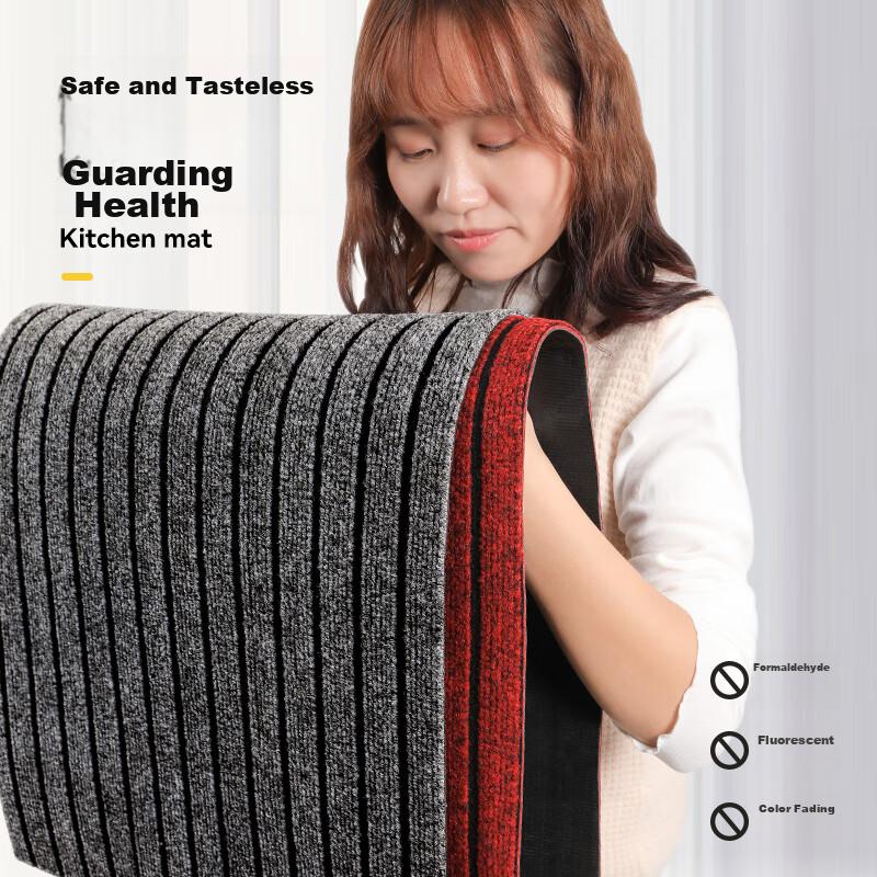 Nanfangshenghuo Entrance Mat, Doormat, Non-Slip Mat, Thickened Outdoor Dust Removal Mat, Entryway Dirt-Scraping Striped Mat, Customizable