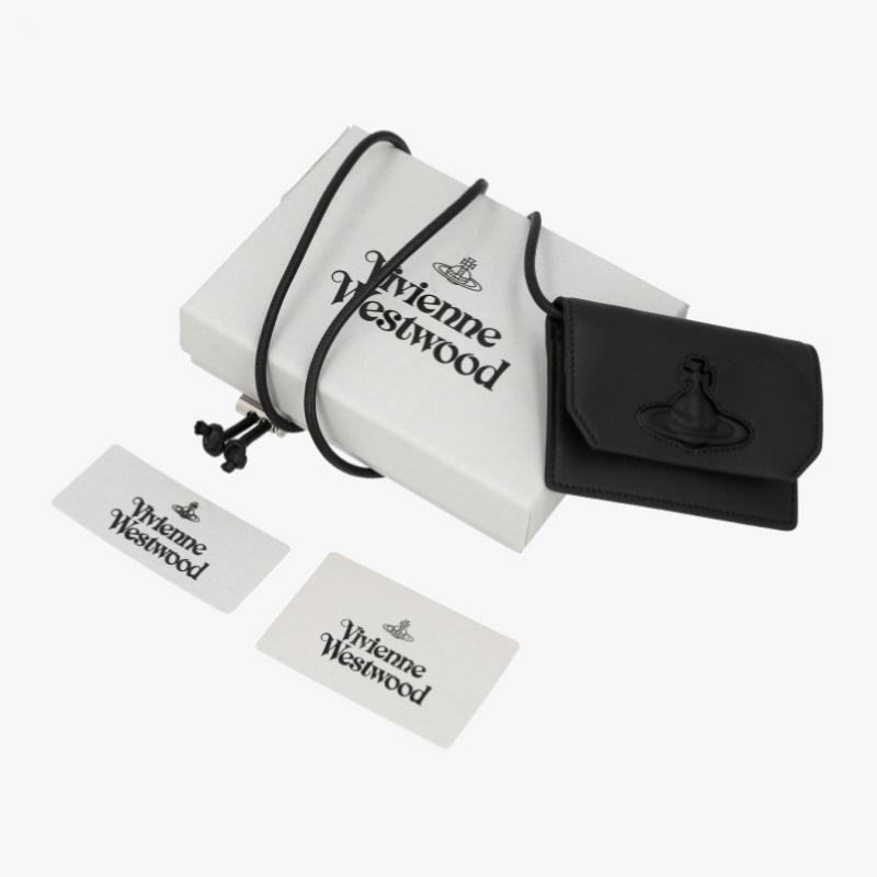 Vivienne Westwood Smooth Leather Strap Card Wallet 55020001u L001s N401