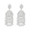 Vintage Ethnic Tassel Earrings with Birdcage and Pearl Accents