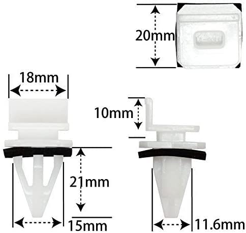 Interior Clip Genuine 10 Pieces Side Sill Garnish Clip for