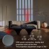Projection Alarm Clock, Digital Clock with 180 degrees  Rotatable Projector, 4 Level Brightness Dimmer, Clear LED