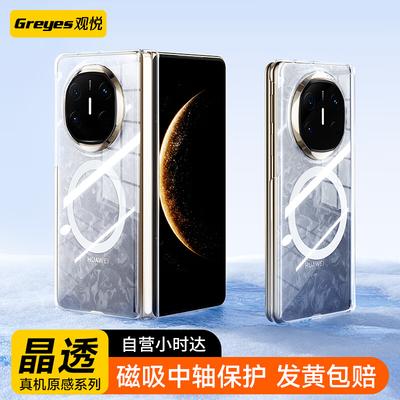 Ultra-Thin Transparent Magnetic Case for Huawei Mate Foldable Phones