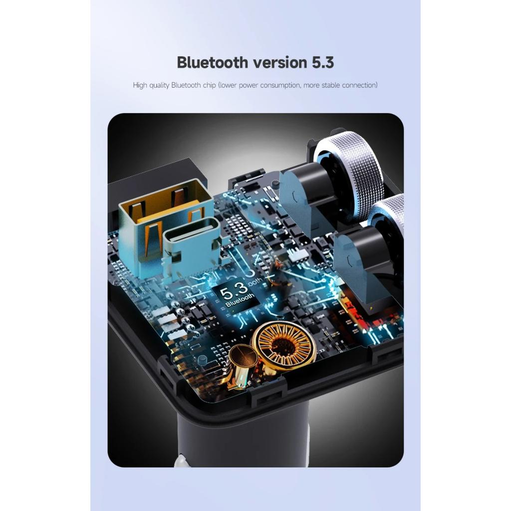 MT04A Transmițător FM Bluetooth 5.3 Adaptor Auto Încărcător Auto 42W PD30W Efect de Sunet HIFI Apel Wireless Hands-free USB Player Muzical MP3