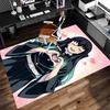 1pc Nezuko Demon Slayer Muichiro Tokito Print Area Rug - Soft,Washable Non-Slip Indoor Mat for Office Chairs,Living Room,Home Office Decorative Rug