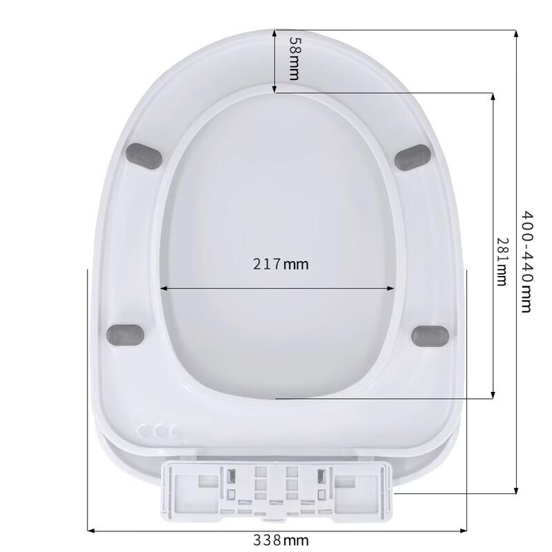 

Universal Top/Bottom Mount U-Shaped Toilet Seat