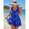 Traje de baño Tankini para mujer talla S Plus Estampado Floral Separado Falda de baño Skirtini