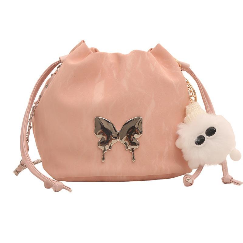 Summer small bag women's new high-end niche designer chain messenger bag fashion bucket bag