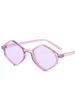 Fashion Retro Sunglasses Women Brand Designer Unique Purple Polygonal Sun Glasses For Female Small Frame Punk Rhombus Eyewear