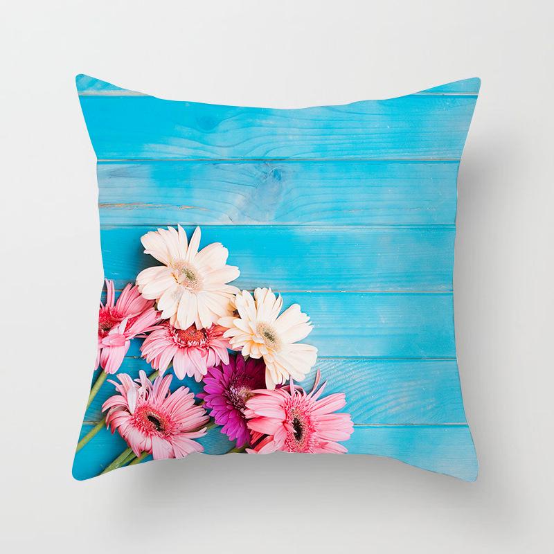 Ins Home Cartoon Plant Digital Printing Car Pillow Cushion