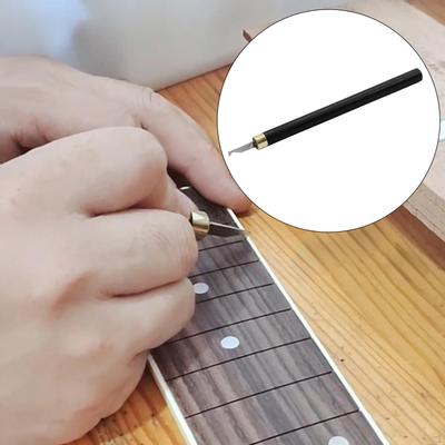 Scie à refrettage de guitare Nettoyage de fente Lime à dresser les extrémités de frettes Fixe les extrémités pointues pour
