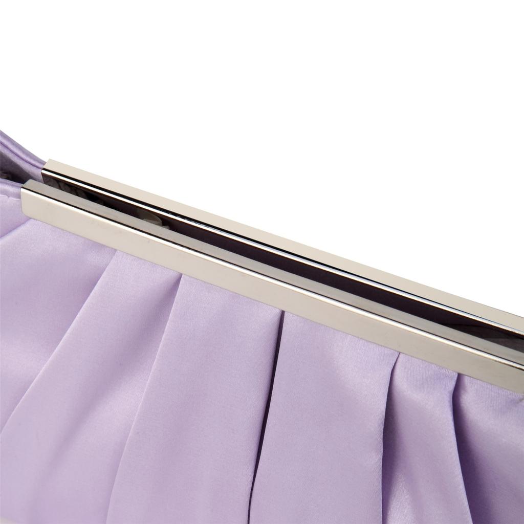 Shoulder Bag for Girl Women Pleated Formal Evening Bag Solid Color Lady Purse Wedding Clutches Cocktail Prom Handbag