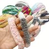 6pcs Gradient Chunky Yarn for Cushions Super Bulky Polyester Yarn Bundle (200g) - Extra Thick Ombre Yarn for DIY Pillow Covers