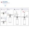 250ML Stainless Steel Head Kitchen Hand Liquid Soap Dispenser with ABS Pump