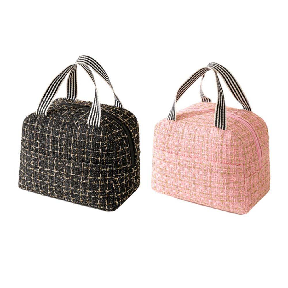 2PCS/SET Fashion Thermal Insulation Bag Large Capacity Cooling Picnic Bag Tote Lunchbox  Students