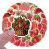 10/55Pcs Cartoon Cute Fruit Strawberry Series Waterproof Stickers Aesthetic Skateboarding Snowboard Guitar Retro Vinyl Sticker
