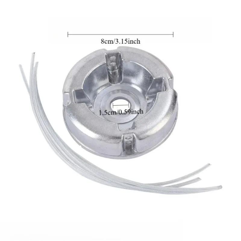 

Universal Aluminum Alloy Lawn Mower Head and Replacement -Feed Nylon/String Compatibility for Tools Lawn Mowers Trimmer Head
