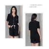 Ladies Summer Cool Feeling Short Sleeve Loungewear Shorts Set Love Pocket Solid Colour Stripe Modal Cotton Pajama Set