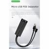 100Mbps1000Mbps Gigabit POE Splitter 48V To 5V PoE To TYPE-C Splitter Active PoE Splitter  Cameras