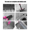 24Pcs Household  Tool Kit Multi-Purpose  Home Hand Tool Set With Case Hammer And Allen Key Set With Electrical Tape Screwdriver Test Pen Plier Bits