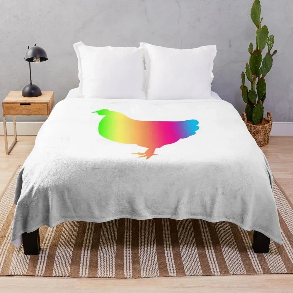 Cartoon Chicken Pattern Flannel Throw Blanket Egg Rooster Blanket Lightweight Warm Super Soft For Couch Sofa Bed Festival Gift