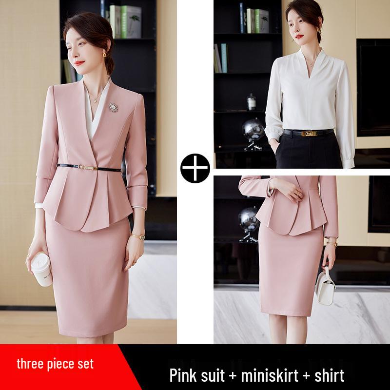 Luxury Women's Professional Suit Set for Beauty Salons, Jewelry Stores, and Medical Receptionists