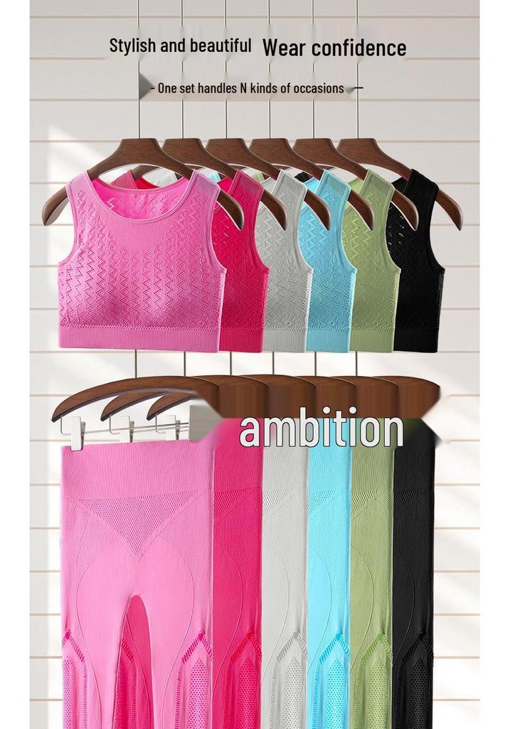 Women's Seamless Sports Set: Shockproof, Sweat-Wicking, Breathable, High-Elasticity Yoga & Fitness Underwear