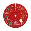 Tree Christmas Skirt Red Plaid Santa Elk Carpet Mat Cover Home Decoration Xmas