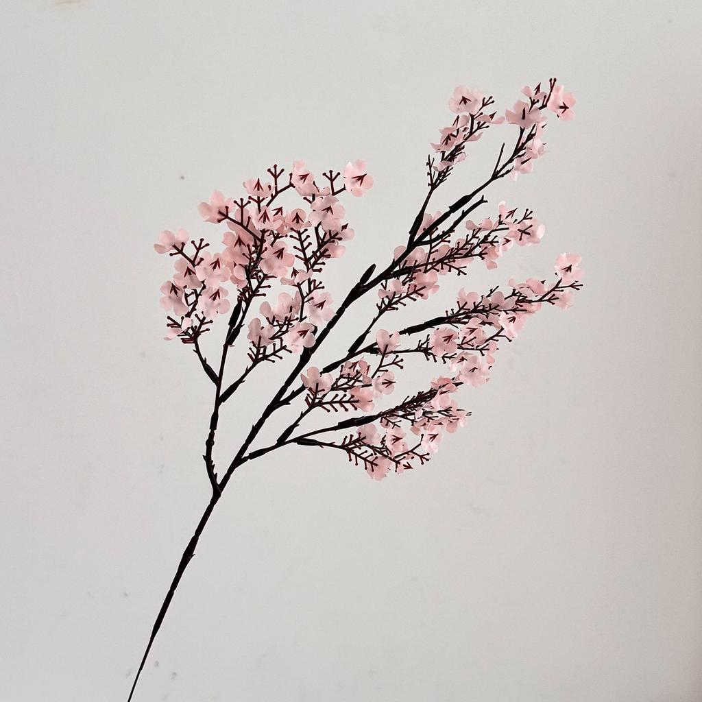 Künstliche Rosa Kirschblütenzweige, Kunstblumen für die Dekoration von Vasen zu Hause