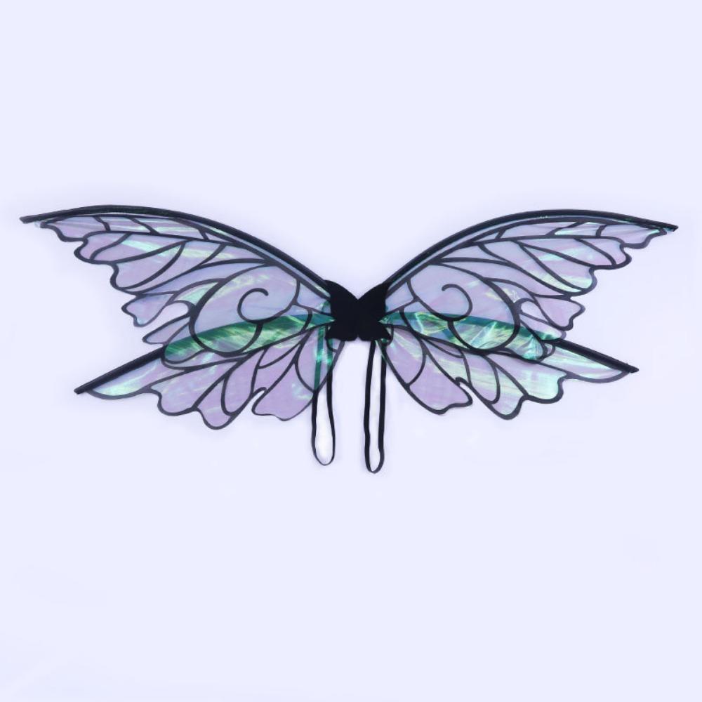 2025 Girl Butterfly Wing Colorful Adult Children Fairies Wing Costume Halloween Decoration Halloween Party Supplies