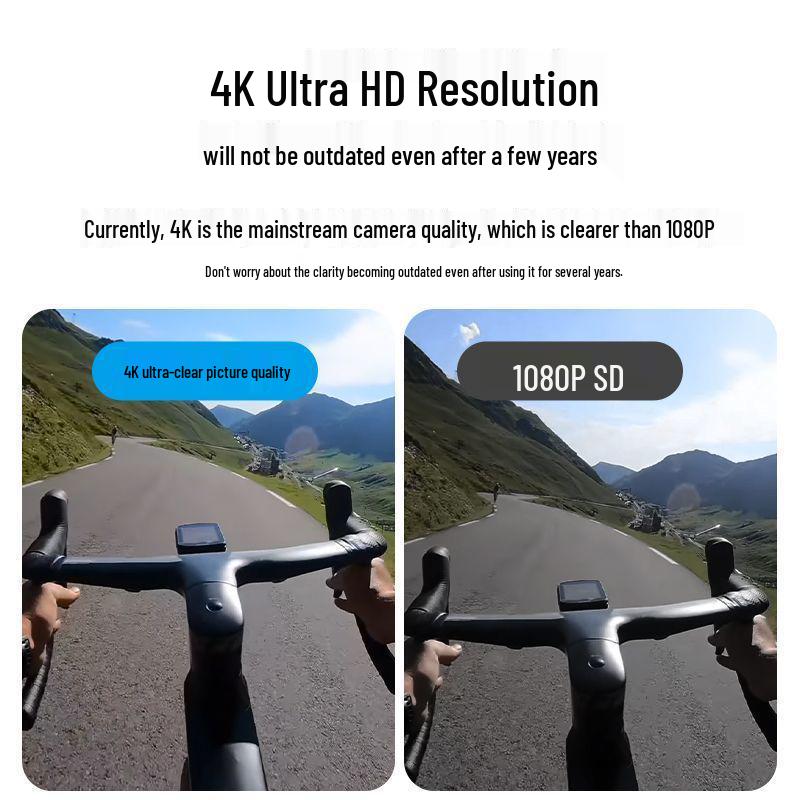HD Professional Sports Thumb Camera for Motorcycles, Dash Cam, Vlogging, and Fishing