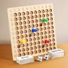 Kids Early Education Multiplication Board Game Wooden Number Counting Learning Toy for Toddlers Birthday Gifts