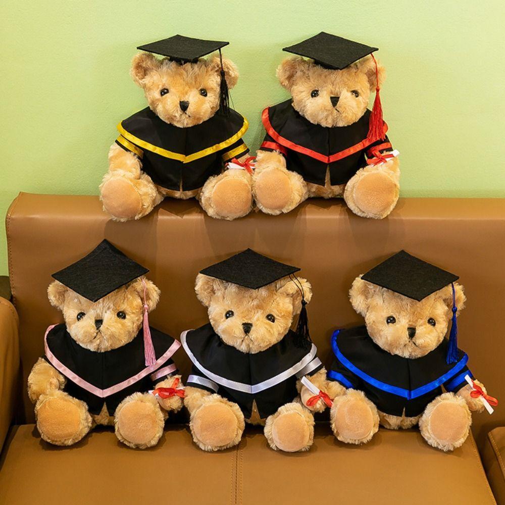 Plush Bear Graduation Bear Clothes Dress Up Plush Dolls Outfits Doll Graduation Clothes  Girls Gift
