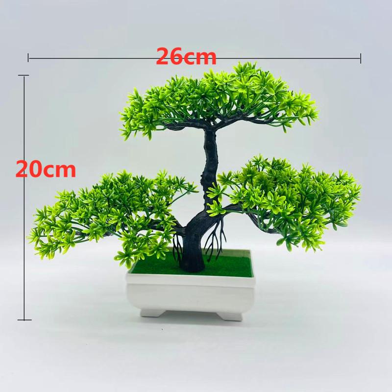 Pine The Greeting Guests Artificial Bonsai Plastic Plant Living Room Office And