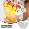 10 Pcs Thickened Beverage Cup Bowl Snack Holder Portable Food Container Disposable Kitchenware Combined Drink Tray Popcorn