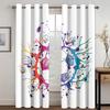 Football Soccer Field Sports Boy Free Shipping Window Curtains For Living Room Kids Bedroom Bathroom Kicthen Door Home Decor2Pcs