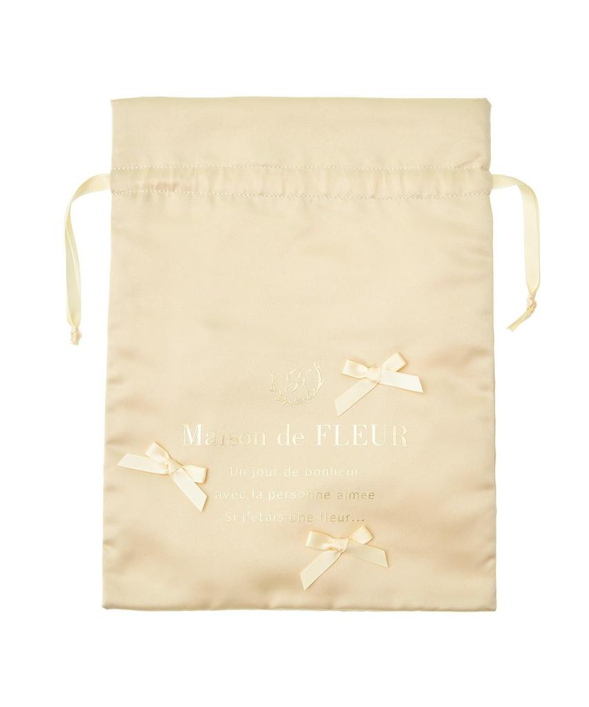 De Pouches and Drawstring Bags EC Exclusive Drawstring Bag for Women Yellow [Maison Fleur]