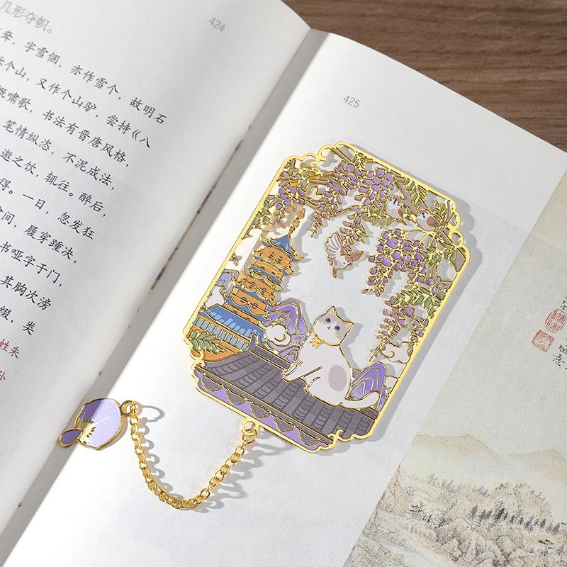 Fangdao Palace Exquisite Meow Series Metal Bookmark Gift Set