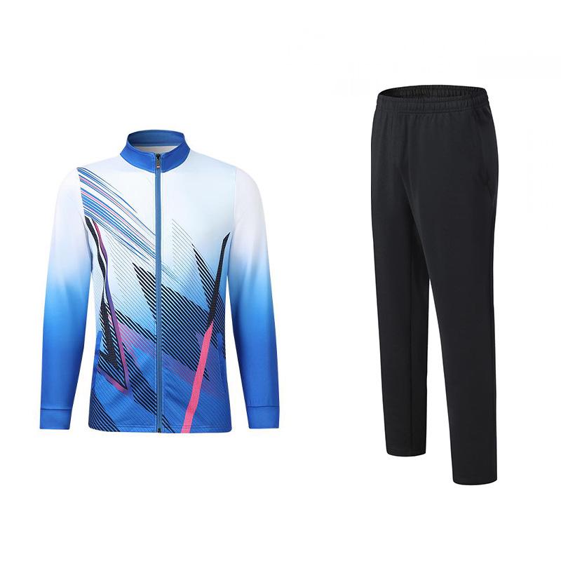 Unisex Long Sleeve Sports Jacket: Badminton, Coaching & Running Training Suit, Sports Event Entrance Wear