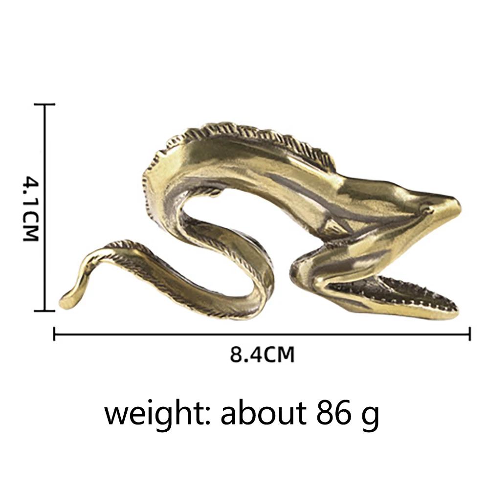 Brass Sea Eel Decorative Figurines Copper Handicrafts Marine Organisms Muraenesox Cinereus Desk Decoration Christmas Gift