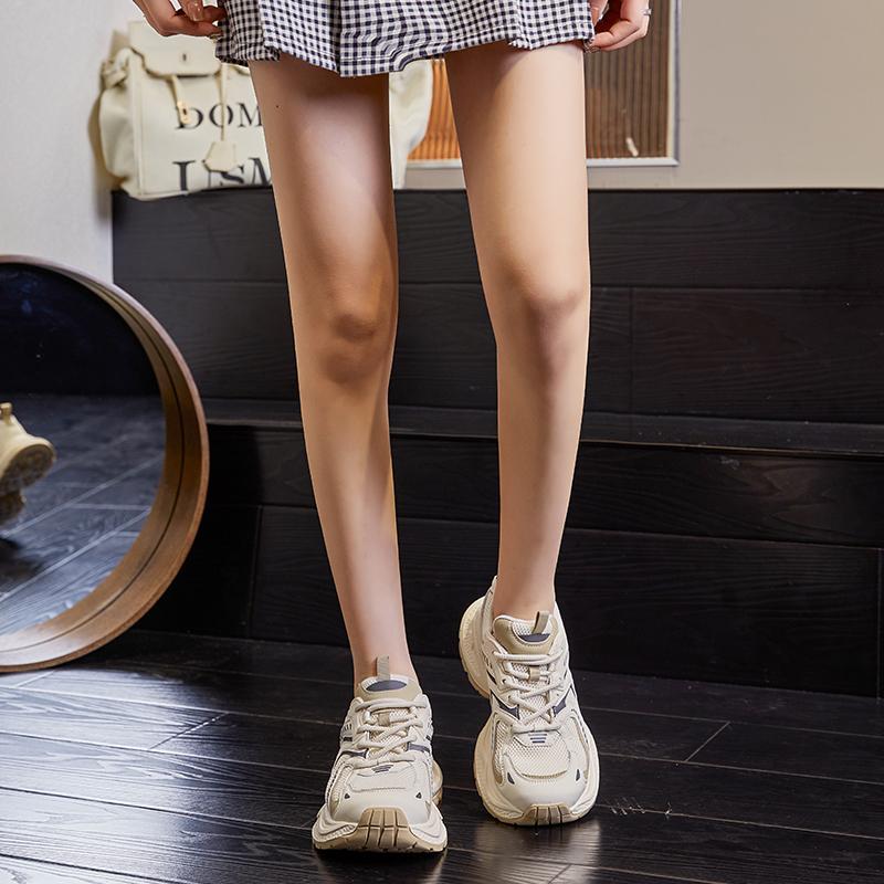 Thick Soled Women'ssneakers Shoes Breathable Running Shoes Women's Fashion Student Girls Shoes