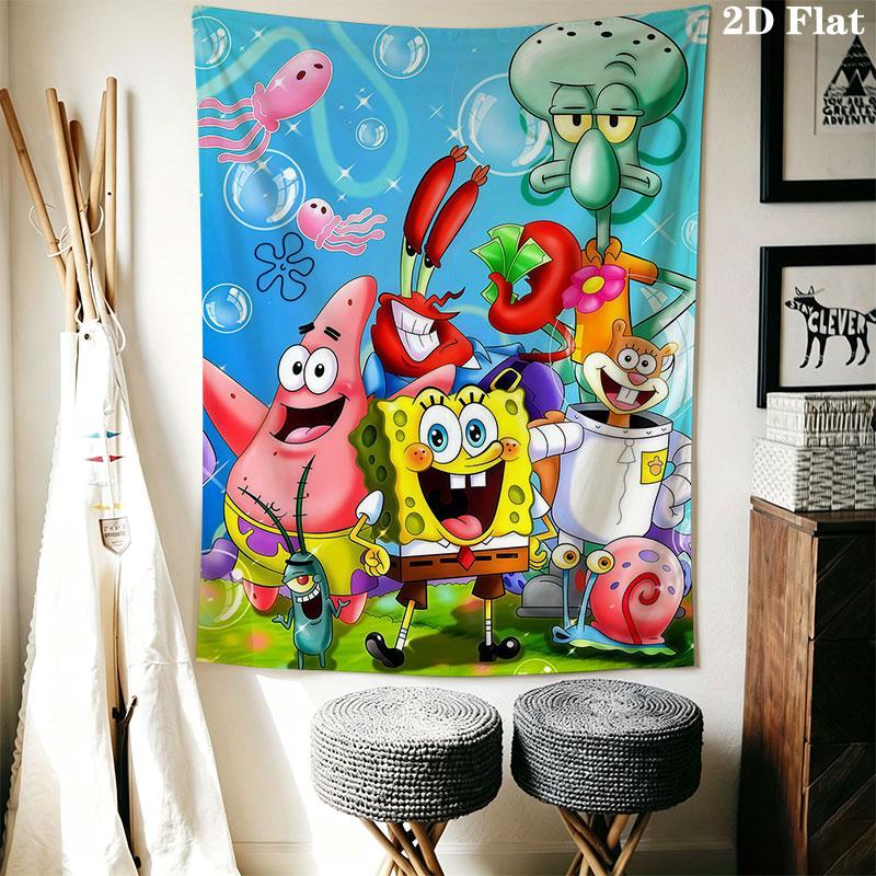 Animation Wall Hanging Printed Fabric Blanket Decorative Tapestries for Bedroom Living Room Home Decor