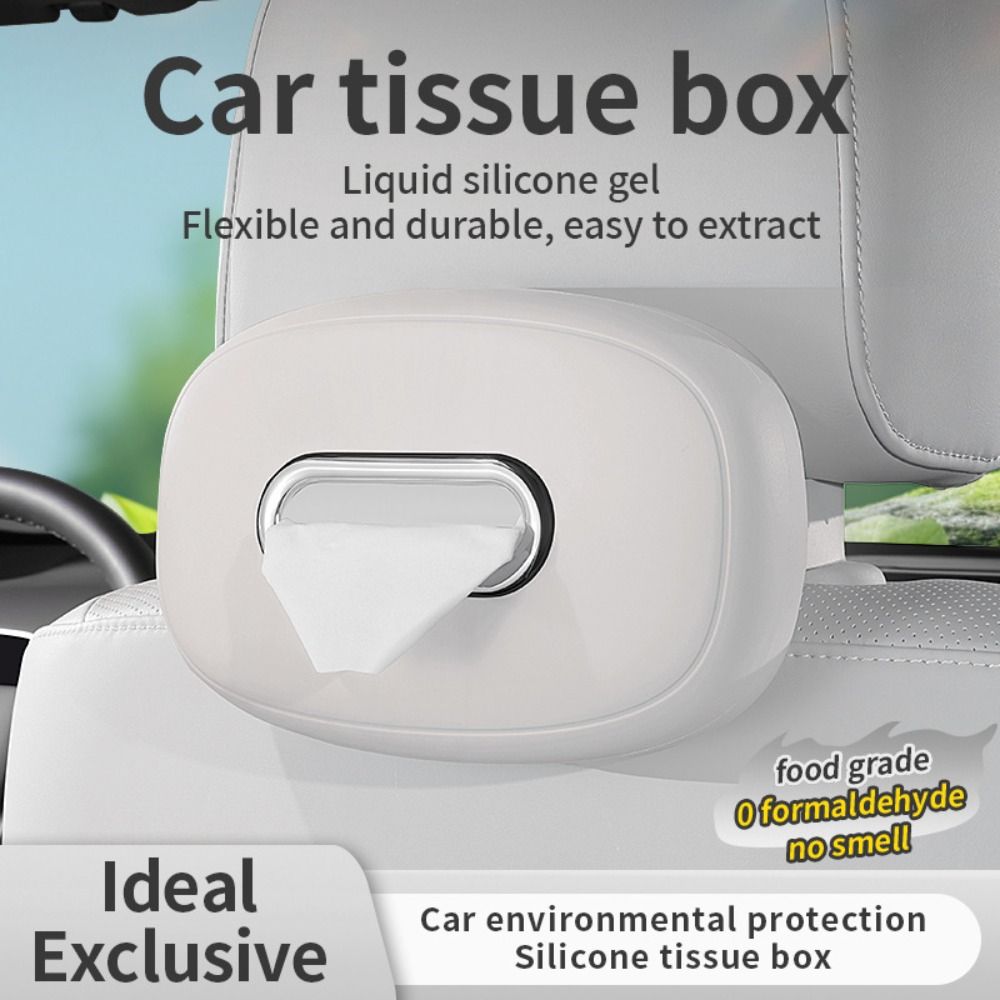 

Easy Extraction Car Tissue Box Flexible Tissue Case Simple Napkin Box Sun Visor червоний