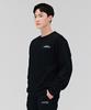 CHASECULT Unisex Essential Lettering Fleece-Lined Sweatshirt - Black