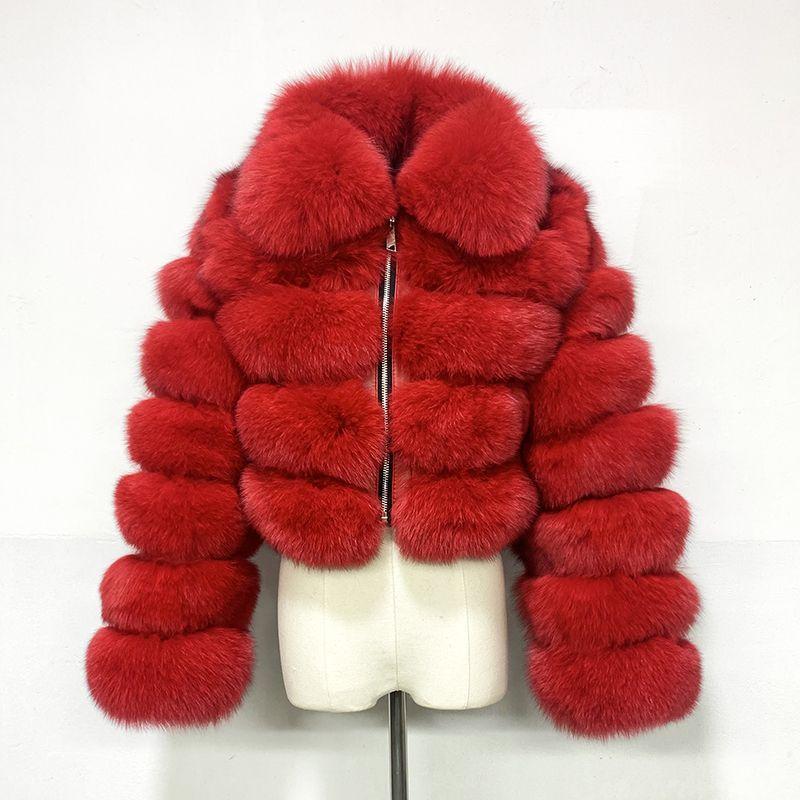 European and American women's clothing short with knotted sleeves imitation fur top women's autumn and winter warm jacket plush fashion versatile