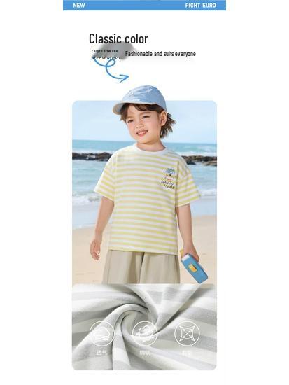European Boy's 2026 Summer Short-Sleeve T-Shirt: New Toddler & Children's Thin Top