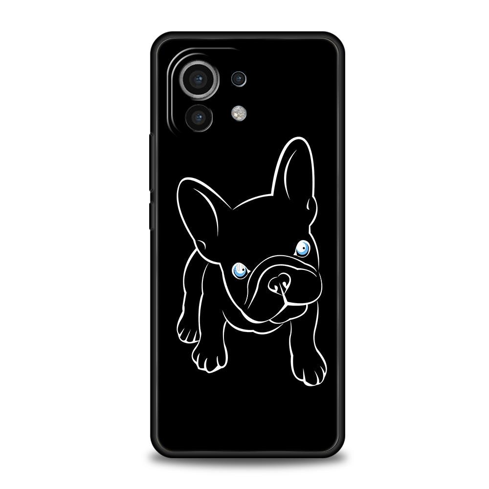 French Bulldog Phone Case For Xiaomi 13 12 11 Lite 12T 11T 10T 9T Mi Poco X5 M4 M3 X4 X3 Pro F5 F4 F3 GT 5G Cover Silicone Shell