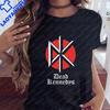 Retro DEAD KENNEDYS Unisex Style Hiphop Casual Shortsleeved Tshirt Suitable for Both Unisex and WoUnisex with A Round Neckline