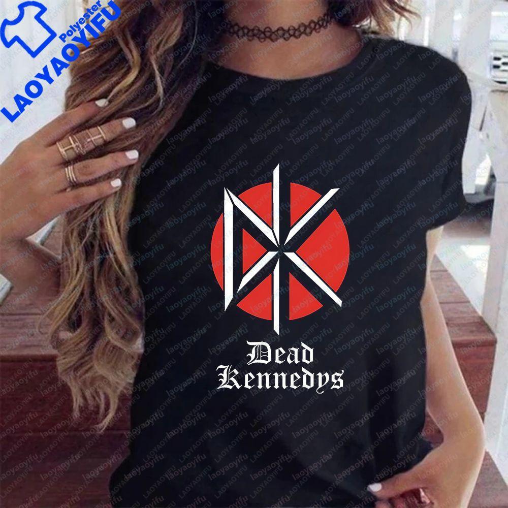 Retro DEAD KENNEDYS Unisex Style Hiphop Casual Shortsleeved Tshirt Suitable for Both Unisex and WoUnisex with A Round Neckline